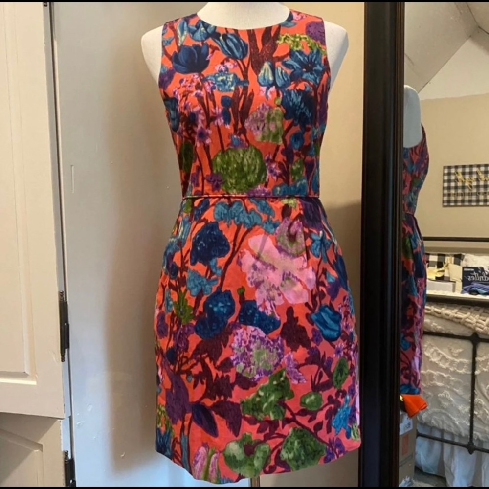 EUC J Crew Floral Dress Size 2